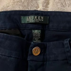 Ralph Lauren petite size 8 trousers navy blue